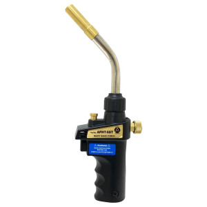 Appli Parts APHT-6ST Soplete Boquilla de Soldar con encendedor y seguro, Antorcha, Lampara para soldadura blanda o fuerte con Mapp o Propano para uso en refrigeracion, aire acondicionado y mas