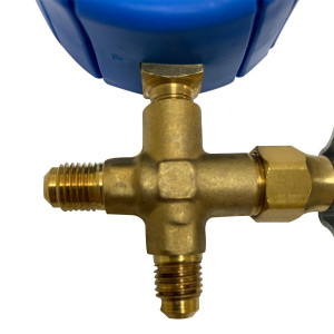 Appli Parts APMG-A3L Low Pressure R134,R22,R404,R410 Analog Single Manifold, Pressure psi, Temperature Fahrenheit Scales 