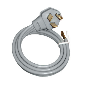 GE WX09X10002 Cable De Corriente Secadora (1.22mts/ 4 Pies) 30 Amp 3 Cables 125v-250v 10/3 Srdt UL  Sirve WE8X38 WX9X1 WX9X2 WX9X2DS