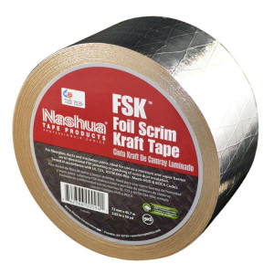 Foil Skrim Kraft Tape 2"X50yds Nashua Fsk