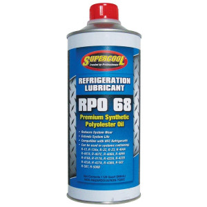 Aceite Refrigerate Sintetico Polyol Ester 68 Viscosity Supercool POE 25022 1/4gallon / 32oz
