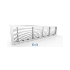 Difusor Perimetral De Aluminio Blanco Dlf38-48x06, 3/8" Separacion, 48"X6"