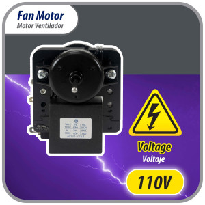 Appli Parts APFM-2268 Evaporator Fan Motor for refrigerators and freezers 110 V, 60 Hz, 0.12 A, 7.5 W, 2500 rpm, CCW, Shaft Length 1-1/8 in replaces 200D2940P001C, 200D2940P002, P009, WR01F02268 