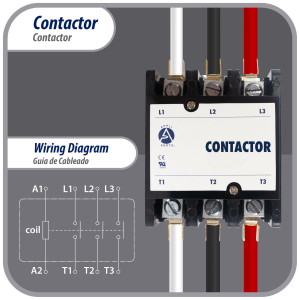 Appli Parts APAC-340120 Contactor 3 Polos 40A 120V Bobina Repuesto para Compresores de CA y Aplicaciones Electricas Certificacion UL E476929 de Trabajo Pesado