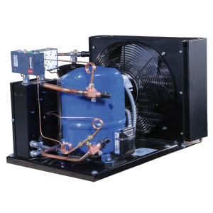 Danfoss LCZC0151UWF300Q Condensing Unit Copper Coil Aluminum Fins 1.5HP LBP 230V/3Ph/60Hz R404A 1 Fan with Reciprocating Compressor NTZ48-3 114N6726