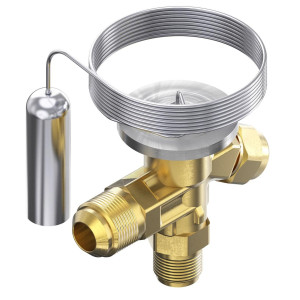 Danfoss 068Z3346 1/5 - 3TR Cuerpo de Valvula de Expansion, T 2, R134a,R513A, 3/8x1/2 pulg, Flare Roscable, Ecualizacion Interna, Single-flow, -40 a 10 C, Capacidad determinada Segun Orificio, Producto Identico 0608Z3542