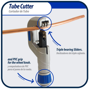 Appli Parts APT-TC550 1/4 in to 2 in Tube Cutter for Copper, Aluminum, Steel, PVC and other soft metal pipe for Plumbing and HVAC/R Professionals and DIY Applications 