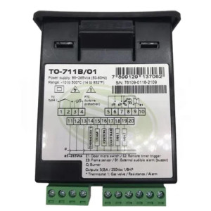 Full Gauge Termostato Para Horno 85-265v/50-60hz Thermon TO-711B para Gas, Electrico, Madera 