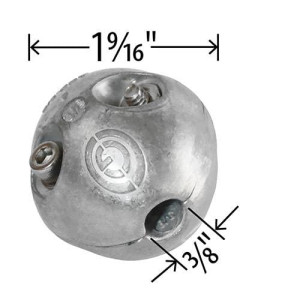 A/C Zincs ACZ-3/8 Granada anti-Corrosion de tuberia de 3/8 pulg