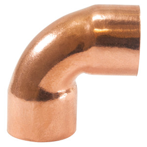 Appli Parts AP-C038 90 Degree Elbow Short turn 3/8 in Copper pipe fittings CxC Sweat connections for refrigeration, air conditioning and plumbing applications ACR and Type L copper pipe