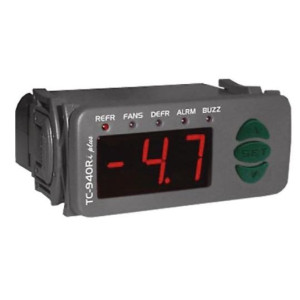 Full Gauge TC-940Ri Plus Controlador Electronico para Congelacion. 2 Sensores, 4 Salidas, 1 Entrada Digital, 12V y 110/220V con fuente transformador incluida, Compatible con Sitrad
