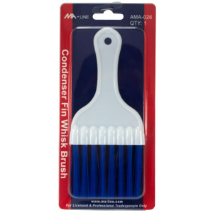 MA-Line AMA-026 Brocha de Hebras Suaves para limpieza de Aletas de Condensadores y Evaporadores de Unidades de Refrigeracion, Aire Acondicionado y Calefaccion
