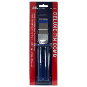 MA-Line MA-MFC2 Fin Comb Metal with Blue Rubber Grip Handle