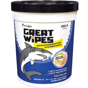 Nu-Calgon 4185-75 Great Wipes Toallas Fabricadas Especialemente para el Tecnico de Refrigeracion y Aire Acondicionado