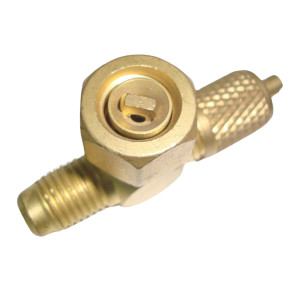 Appli Parts APAT-3X14 Access Tee Fitting 1/4 M. Flare Access x 1/4 M. Flare x 1/4 F. Flare Swivel Connection On Branch