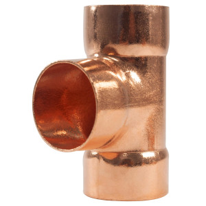 Appli Parts AP-T118 1-1/8 in Wrot Copper Tee CxCxC connections for refrigeration, air conditioning and plumbing applications ACR and Type L copper pipe Appli Parts AP-T118 1-1/8 in Wrot Copper Tee CxCxC connections for refrigeration, air conditioning and plumbing applications ACR and Type L copper pipe