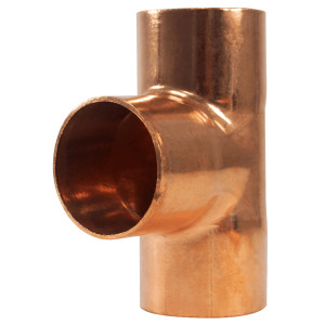 Appli Parts AP-T138 1-3/8in Wrot Copper Tee CxCxC connections for refrigeration, air conditioning and plumbing applications ACR and Type L copper pipe Appli Parts AP-T138 1-3/8in Wrot Copper Tee CxCxC connections for refrigeration, air conditioning and plumbing applications ACR and Type L copper pipe