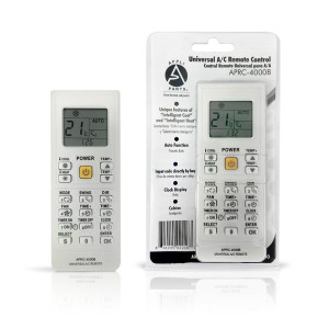 Appli Parts APRC-4000B Control Remoto Universal para Aire Acondicionado, LCD 1.5 pulg, Centigrados, 4.000 Frecuencias
