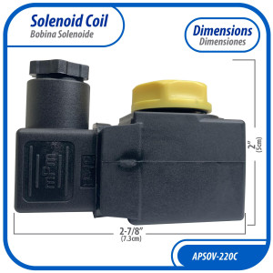 Appli Parts APSOV-220C Bobina para Valvula Solenoide 208V-220V, 50/60 Hz,compatible con todos los refrigerantes fluorados CFC, HCFC y HFC, valvula no incluida Appli Parts APSOV-220C Bobina para Valvula Solenoide 208V-220V, 50/60 Hz,compatible con todos los refrigerantes fluorados CFC, HCFC y HFC, valvula no incluida