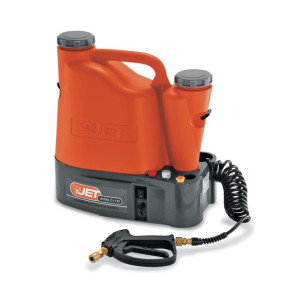 SpeedClean CJ-125 CoilJet HVAC portable coil cleaner system, rinsing sprayer 130psi rechargeable battery, removable water tank, durable hose, and spray gun