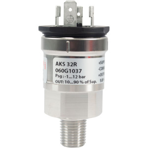 Danfoss 060G1037 Sensor de Presion AKS 32R para uso con Controlador AK CC,  -14.5 a 174 psig, 1/4 NPT Danfoss 060G1037 Sensor de Presion AKS 32R para uso con Controlador AK CC,  -14.5 a 174 psig, 1/4 NPT