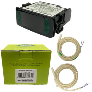 Full Gauge Electronic Freeze Control TC-900E2HP 2 Sensors, 3 Outlets, 1 Digital Inlet, Internal Buzzer 110v/220v 