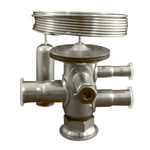 Danfoss 068U3859 1/5 - 4TR Cuerpo de Valvula de Expansion de Acero inoxidable, TUAE, R-448A, 3/8x1/2 pulg, Soldable, ODF, 1/4 pulg Ecualizacion Externa, Bi-flow with orifice 1-8, -40 to 50 F, Capacidad determinada por Orificio Venta Separada