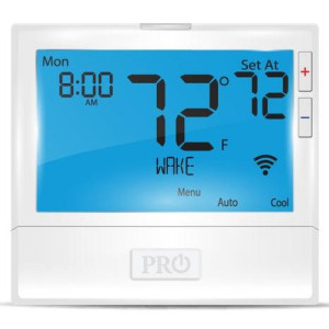 Termostato Wifi Honeywell T855iSH PRO, hasta 2 calor, 3 frio convencional, hasta 5 calor, 3 frio bomba de calor, solo cableado, 7 dias, 5/1/1 o no programable