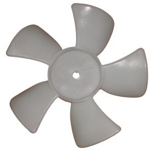 Appli Parts APFB-445 Aspa Plastica Para Motor Evaporador de Nevera Refrigerador, 4 pulg, Rotacion CCW, Eje 3/16 pulg, 5 Aletas, Sirve 317, 670, ASP-6702, ASP-445