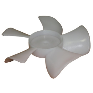 Appli Parts APFB-445 Aspa Plastica Para Motor Evaporador de Nevera Refrigerador, 4 pulg, Rotacion CCW, Eje 3/16 pulg, 5 Aletas, Sirve 317, 670, ASP-6702, ASP-445