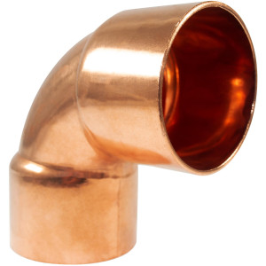 NDL N-1647 90 Degree Elbow Short turn 1-1/8 in Copper pipe fittings CxC Sweat connections for refrigeration, air conditioning and plumbing applications ACR 