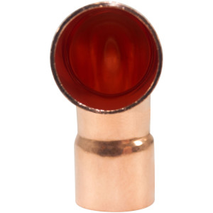 NDL Codo de 90 grados giro Largo 1-1/8pulg Accesorios de tuberia de cobre C x C Conexiones soldadas para aplicaciones de refrigeracion, aire acondicionado y plomeria Tuberia de cobre ACR N-2747