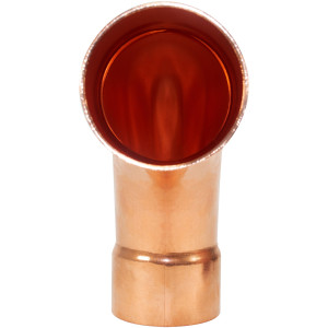 NDL W2072 Codo de 90 grados giro Largo 2-1/8pulg Accesorios de tuberia de cobre C x C Conexiones soldadas para aplicaciones de refrigeracion, aire acondicionado y plomeria Tuberia de cobre ACR