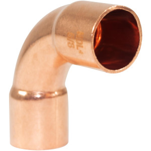 NDL N-2722 Codo de 90 grados giro Largo 5/8pulg Accesorios de tuberia de cobre C x C Conexiones soldadas para aplicaciones de refrigeracion, aire acondicionado y plomeria Tuberia de cobre ACR