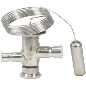 Danfoss 068U2205 1/8 - 2.5TR Cuerpo de Valvula de Expansion, TUA, R134a,R513A, 3/8x1/2pulg, Soldable, ODF, Ecualizacion Interna Single-flow, -40 to 50 F, Capacidad determinada por Orificio Venta Separada, Producto Identico 068U2205