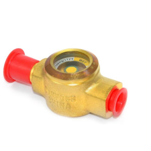 Danfoss SGP 6 I 1/4 in Sight Glass, Flare,Male x Female Connections,R22,014L0021
