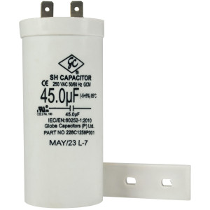 GE WH12X10513 Genuine OEM Run Capacitor 45 mfd 250V 50-60hz  Fits: WE4M428 228C1259P005 228C1147P002 WW01F00344 WW01F00238 228C1147P001 228C1259P001