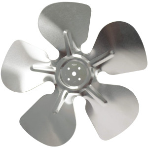 Appli Parts APFB-A09CCW Aspa de Aluminio 9 in, 230 mm, CCW, 22 grados, sin buje, 5 huecos, 5 aletas