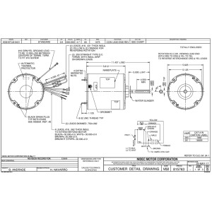 US Motors 3/4 hp 1075 rpm, 6 polos, 1 eje, TEAO Cerramiento, 1 velocidad, 5.6 diametro, Reversible, 208-230 V, 60 hz, 1 ph, 10 mfd/370 VAC Capacitor 1868 K055TLM9431012B
Sirve 3731 3735